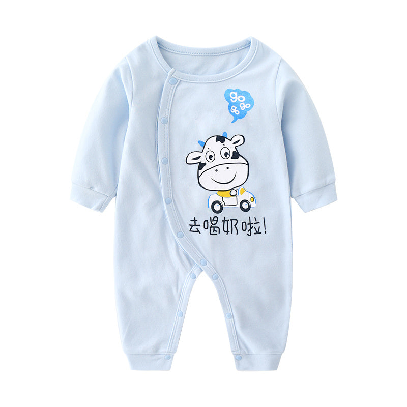 Baby Cotton Long-Sleeved One-Piece Romper