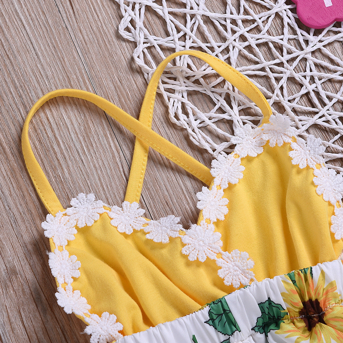Baby Sunflower Jumpsuit for girls