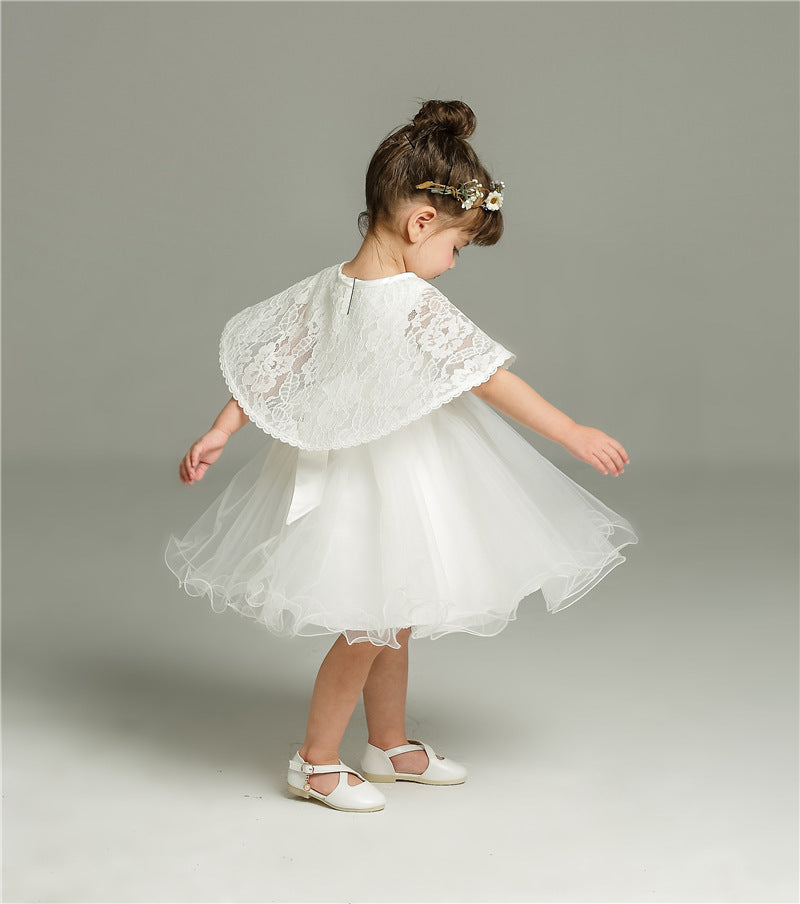 Baby Princess Silk Dress for 100 Days Wedding