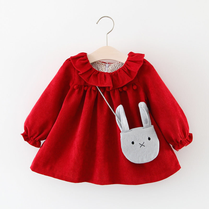 Girls Cotton Long Sleeved Princess Dress