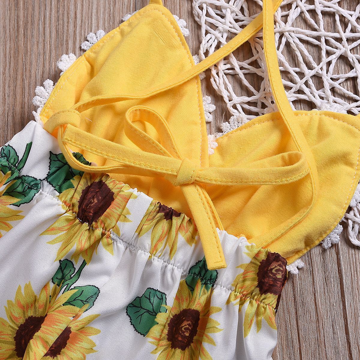 Baby Sunflower Jumpsuit for girls