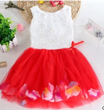 Korean Petal Dress for Girls