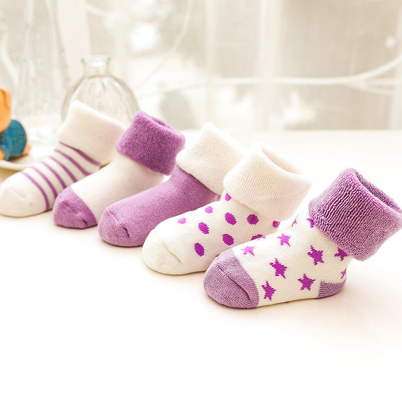 Autumn and winter thick warm childrens socks