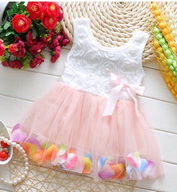 Korean Petal Dress for Girls